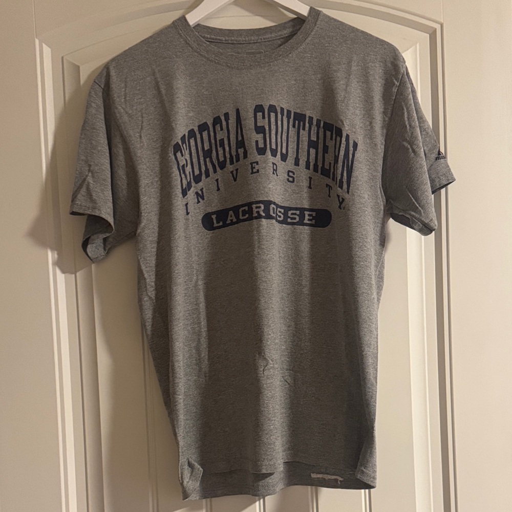 Gray Georgia Southern University Lacrosse T-Shirt